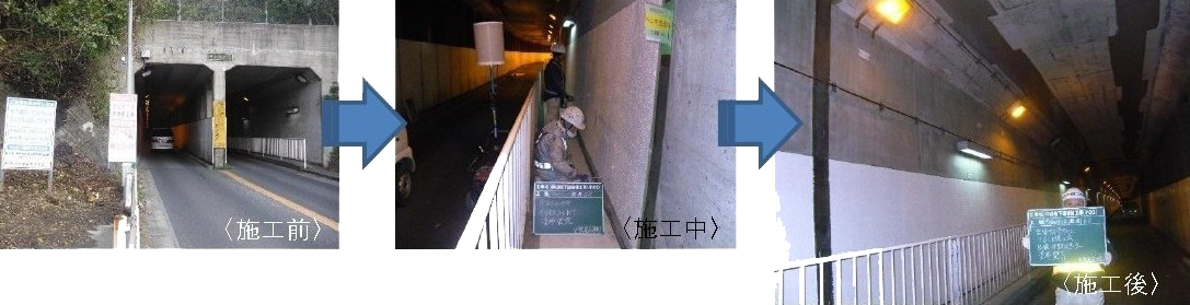 中山地下道補修工事