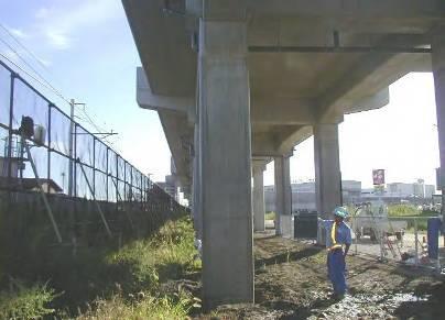 橋脚 中性化防止